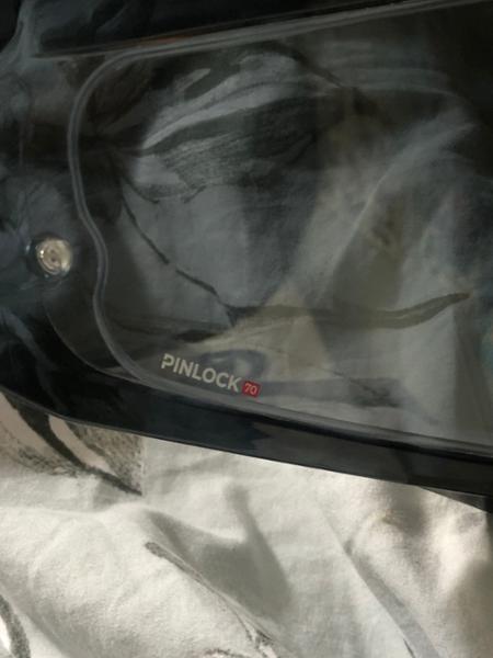 Pinlock and helmet
