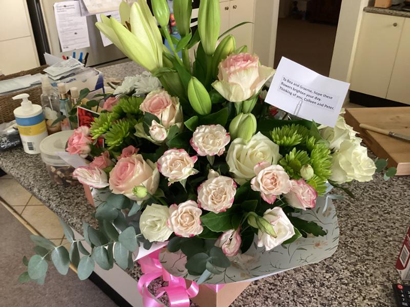 Flowers for a friend