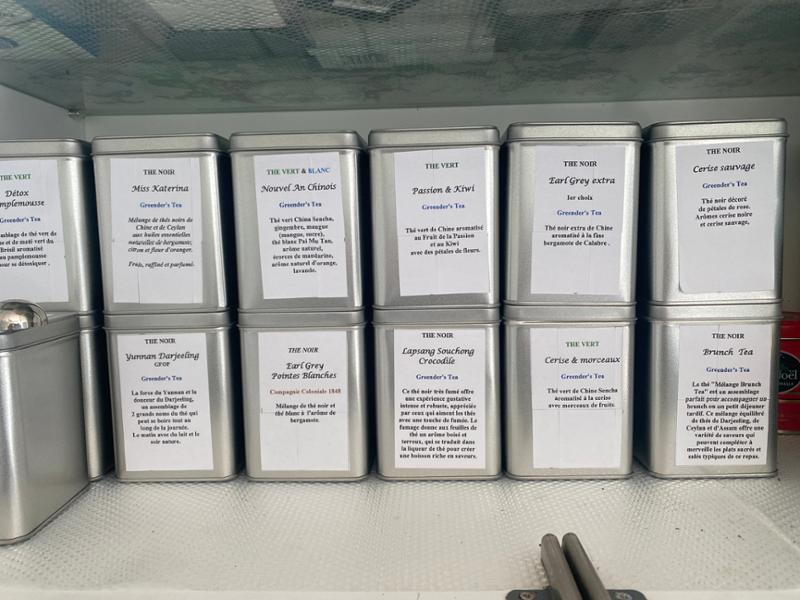 1 x Boîte métallique carrée et longue, 86 (L) x 86 (l.) x 115 (h) mm - (650ml) / Argenté