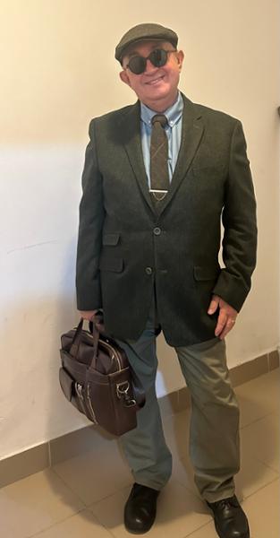 Wool Blend Lined Waistcoat Olive Herringbone