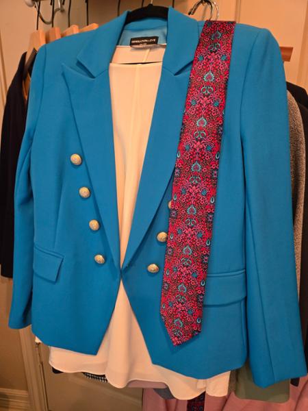 Red Medieval Forest Duchesse Silk Tie