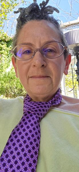 Petals Geometry Purple Duchesse Silk Tie