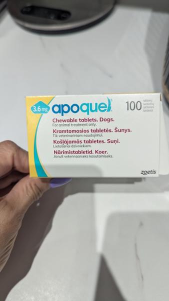 Apoquel Chewable Tablets for Dogs 3.6mg 100 Chewable Tablets