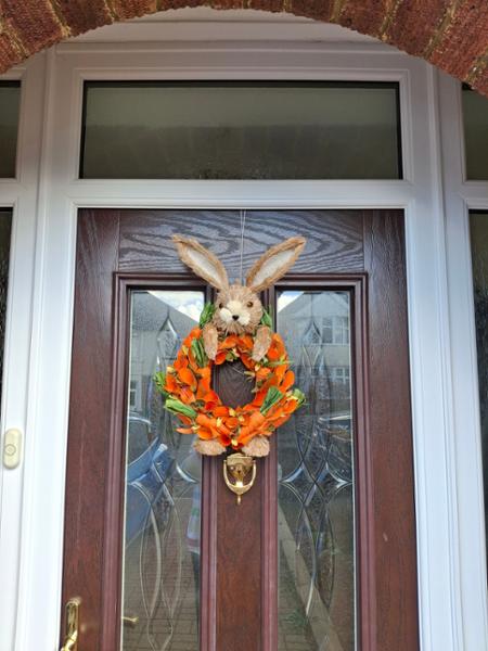 Hopper Rustic Rabbit Easter Wreath Culture Vulture