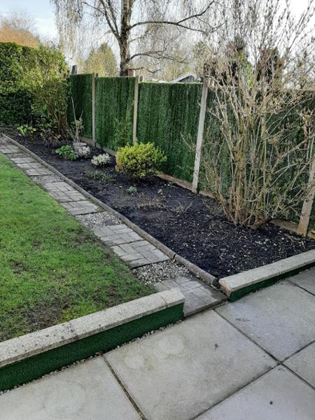 Artificial conifer fencing cover