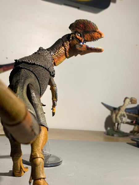 It’s the beasts of the Mesozoic dilophosaurus but good-er