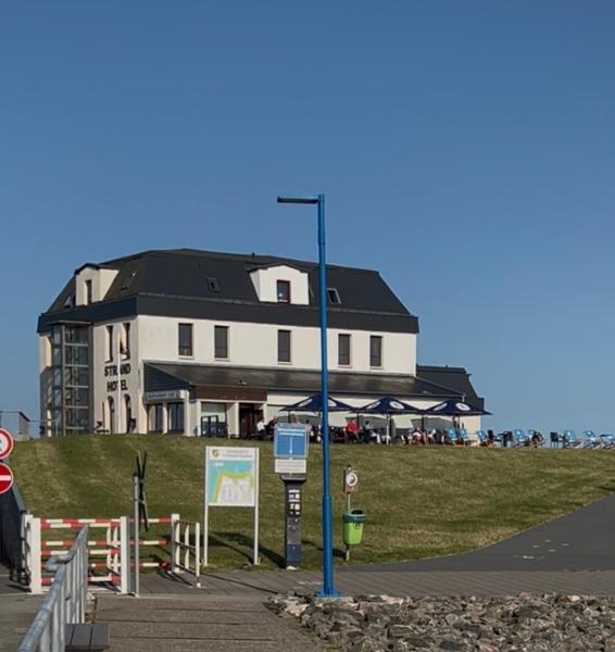Hotel, mit schönstem Blick auf die Nordsee.