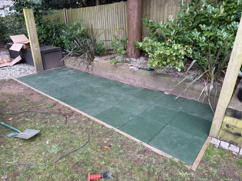 Great rubber garden tiles!