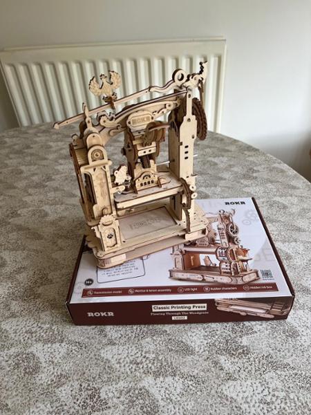 ROKR Classic Printing Press Mechanical 3D Wooden Puzzle