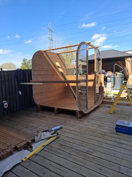 210 Cube Sauna supplied and fitted by a company which gives excellent servi