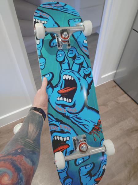 Santa Cruz Team Crowded Hand ATV x Venom Custom Complete Skateboard - 8.25"