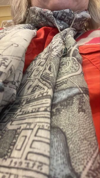 Vintage London Map Scarf