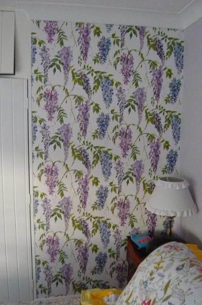 Wisteria Wallpaper Lilac and White World of Wallpaper WOW117