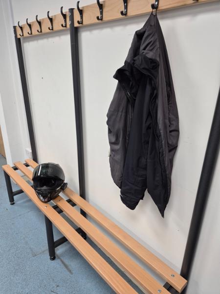 Probe Cloakroom Single Sided Hook Bench 2000 x 350mm
