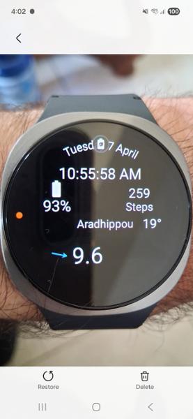 Smartwatch Samsung Galaxy Watch8 44mm   Graphite