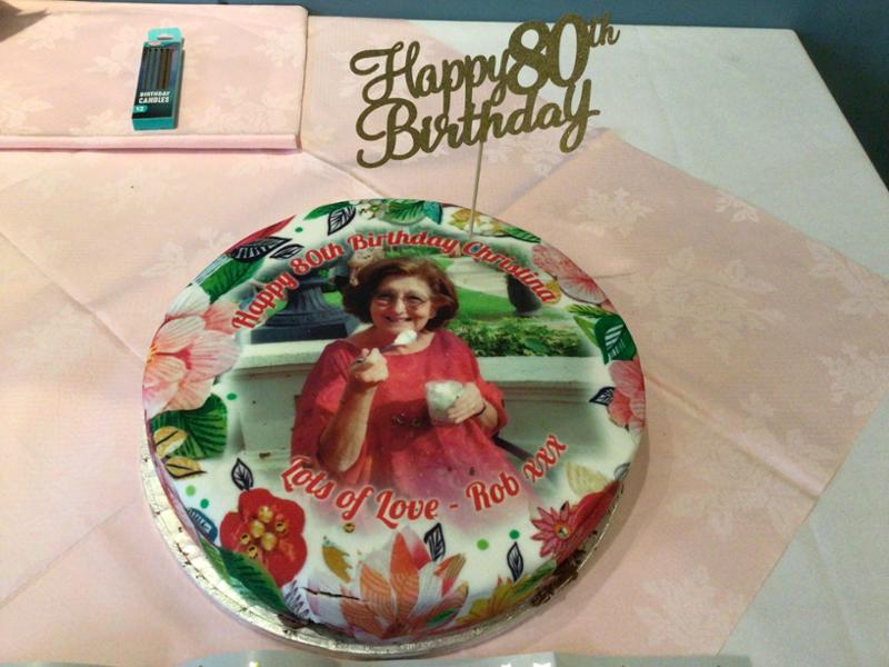 Personalised Design Your Own Traditional Floral Photo Cake - Order By 2pm For Next Day Delivery @ bakerdays