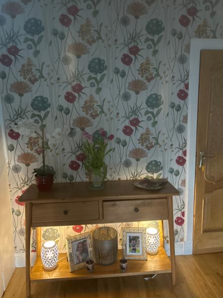 Botanist Wood Panel Wallpaper White / Multi Belgravia 4770
