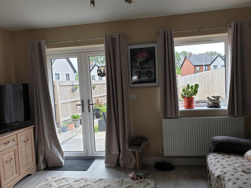 Ready Made Curtains:Hampton - Cream<br>, Product Ref:TYRWidth: 163cm (64")Drop:
