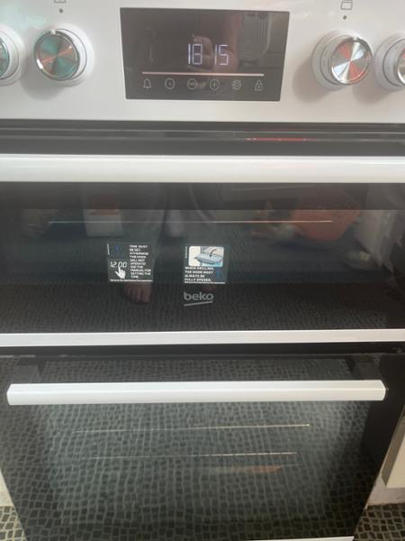 Beko Preloved 60cm Double Oven and Grill Electric Cooker with Rapidlite Ceramic Hob – White – A Rated