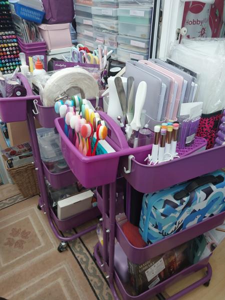 Premier Craft Tools - 3-Tier Crafty Rolling Cart