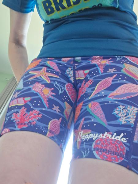 "Run the reef'' fitted shorts