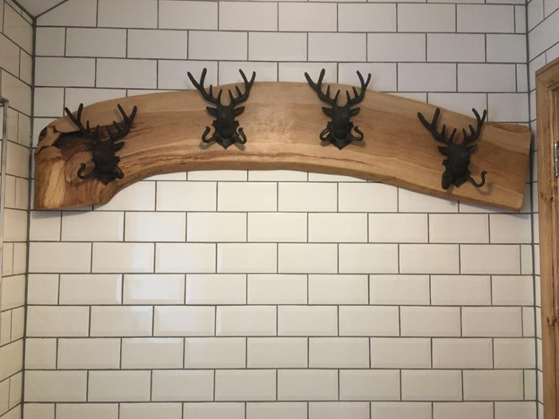 Cast Iron Deer Head Hook Coat Rack