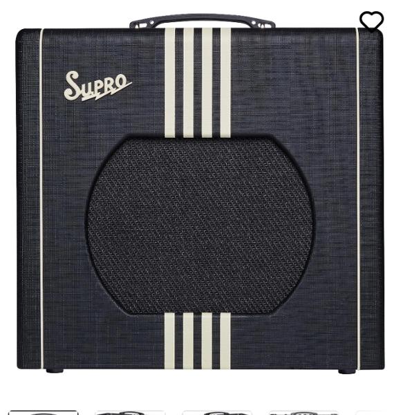 Supro Delta King 12 15W 1x12" Valve Combo Amp in Black & Cream