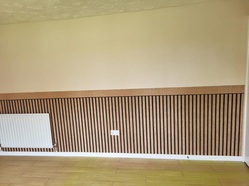 Wood Slats Dado Panel Wallpaper Brown / Black AS Creation 397444