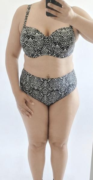 Curvy Kate Wild Horizon High Waist Bikini Brief Black Print