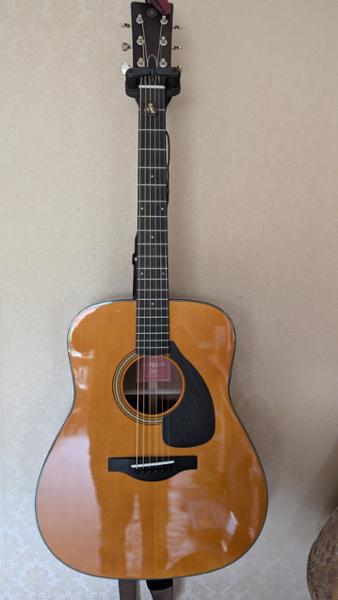 Yamaha Red Label FG5G Dreadnought Natural All-Solid Gloss Acoustic Guitar