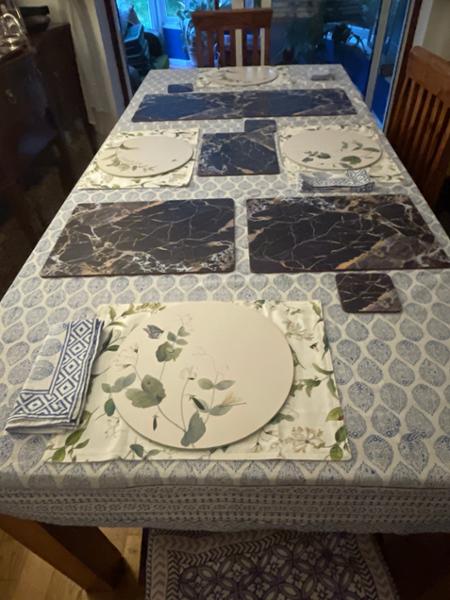 Pretty Spring-vibed placemats.