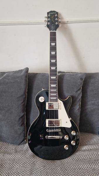 Epiphone Inspired by Gibson Les Paul Standard ‘60s Electric Guitar in Ebony