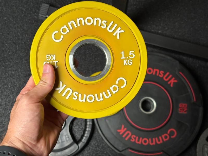 Cannons UKOlympic Fractional Change Plates 0.5kg to 5kg 1kg (2 x 0.5kg) 1.0 Kg