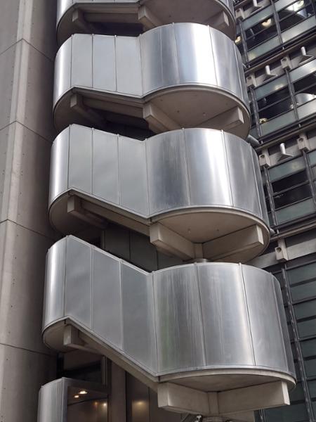 Brutalist and Modern Buildings in Black and White