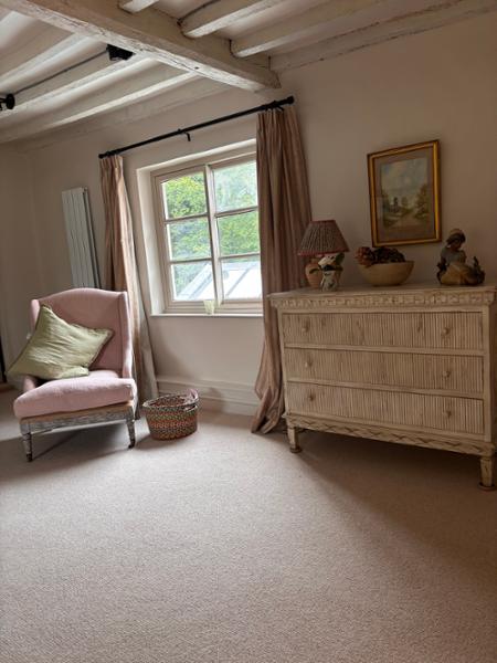 Linen armchair