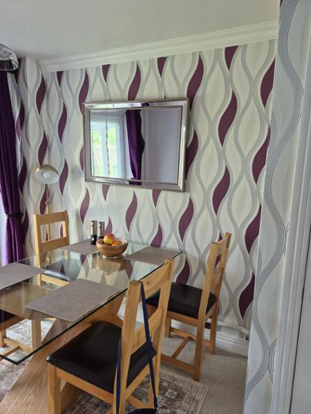 Wave Embossed Textured Wallpaper Purple - Direct Wallpapers E62006