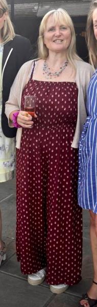 Womens Red Abstract Shirred Jumpsuit
