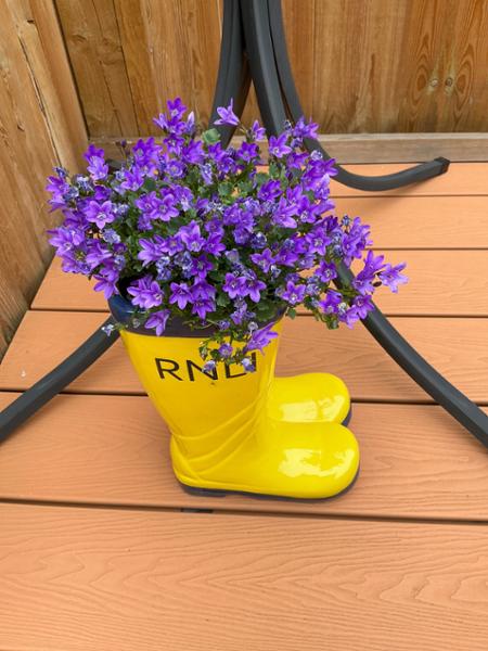 RNLI Yellow Welly Garden Planter Large