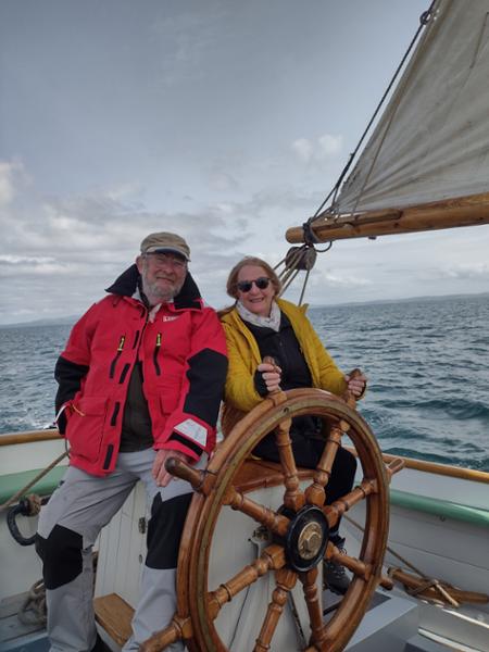 Tall Ship Sailing in the Hebrides