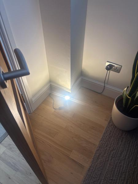 Small and Contemporary Matt Black LED Table/Floor Lamp Uplighter