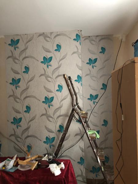 Fleur Textured Vinyl Wallpaper Teal Erismann 9730-18