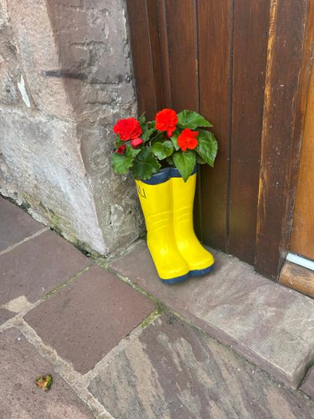 RNLI Yellow Welly Garden Planter Large