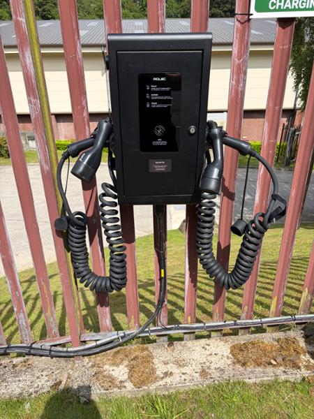 7.5m Coiled EV Charging Cable - 22kW Three Phase Type 2