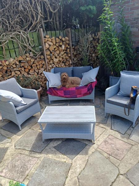 Tetbury 3 seat sofa set-graphite & covers