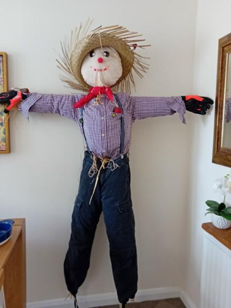 Great straw hat for scarecrow