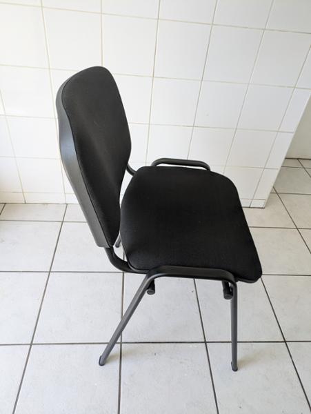 TC Club Black Frame Fabric Chair