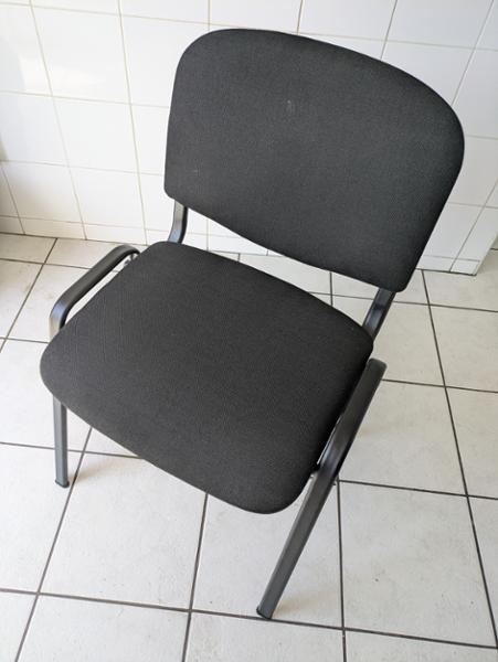 TC Club Black Frame Fabric Chair