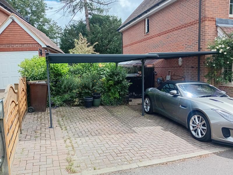 12 x 26 Apex Roof Concrete Garage, Brick, All 4 Sides