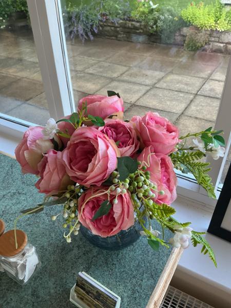 Artificial Rose Bouquet Cream | Floralsilk