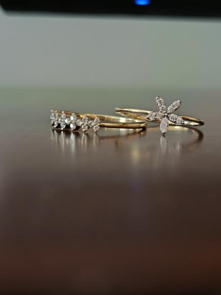 Size R to S 1/10ct Internally Flawless Diamond 9K Gold Ring